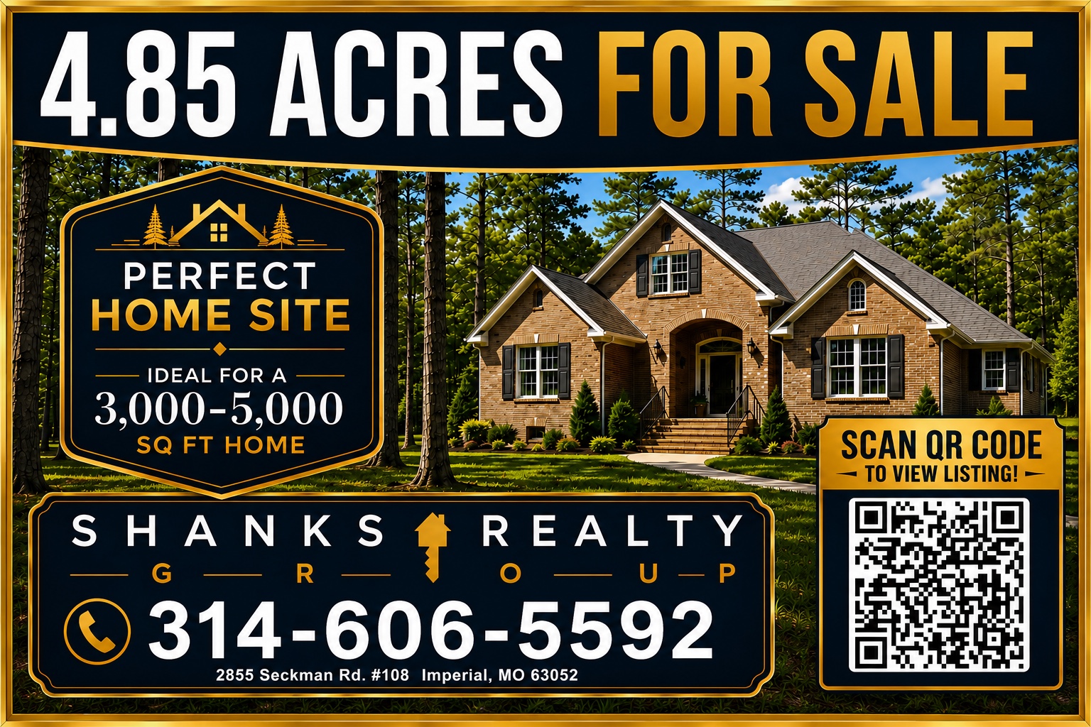 4.85 acres for sale at 3751 Binning Road, presented by Shanks Realty Group